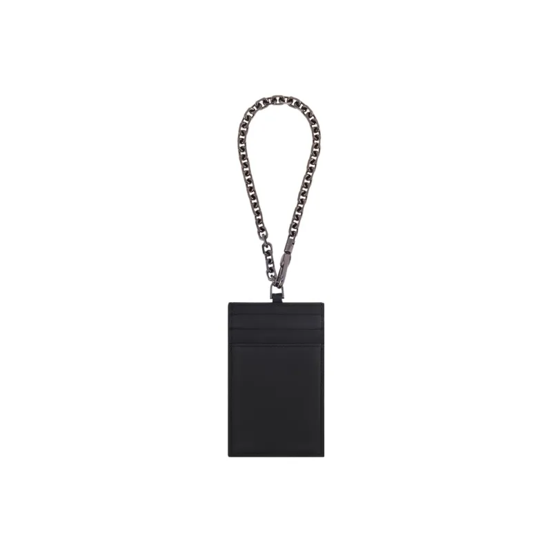 BVLGARI Serpenti Forever Calfskin Card Holder Women's Black-1