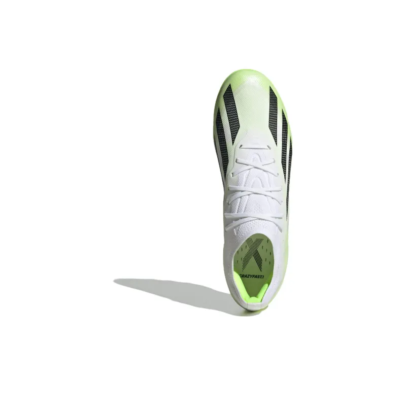 adidas X Crazyfast.1 Artificial Grass Cleats 'Cloud White Solar Green'-3