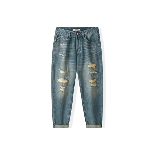 HALEBOSS Jeans Men Blue