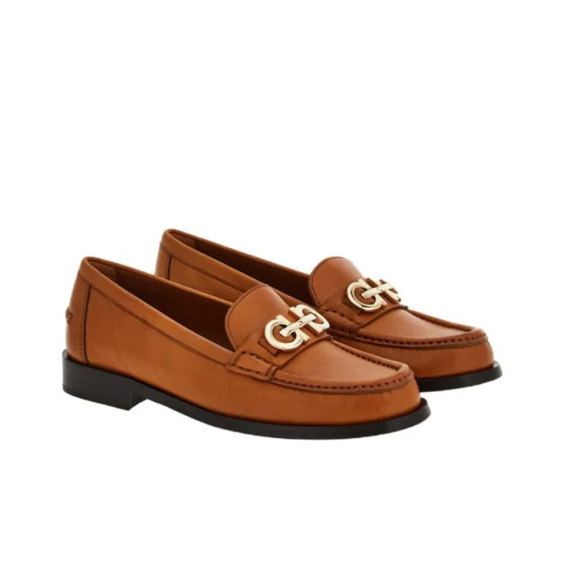 FERRAGAMO Gancini-ornament Leather Mocassins-2