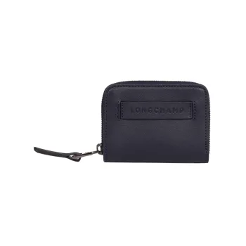 LONGCHAMP Leather Coin Purses Wallets Women's Black
