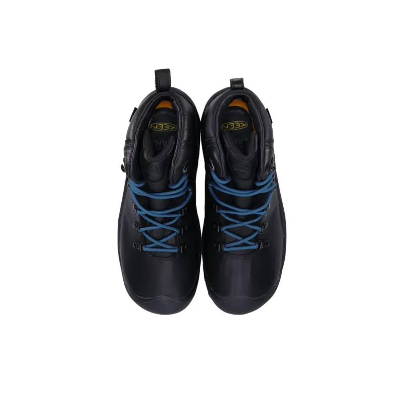 KEEN Pyrenees Wear-resistant And Waterproof High-Top Outdoor Athletic Shoes Men's Black Blue-2