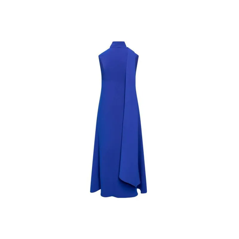 Ferragamo Sleeveless Dresses Women's Blue-1