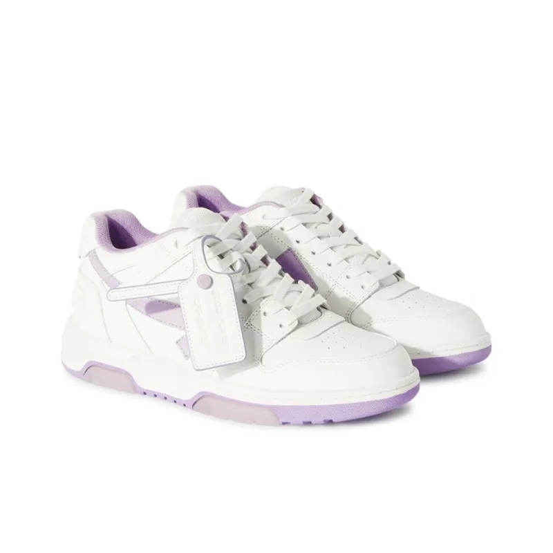 OFF WHITE Out Of Office Ooo Low Tops White Lilac Women's-1