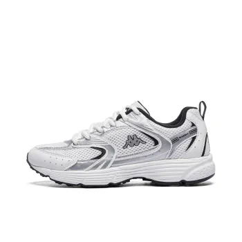 Kappa Slip Resistant, Abrasion Resistant, Breathable, Lightweight Low Top Running Shoes Unisex Korean White