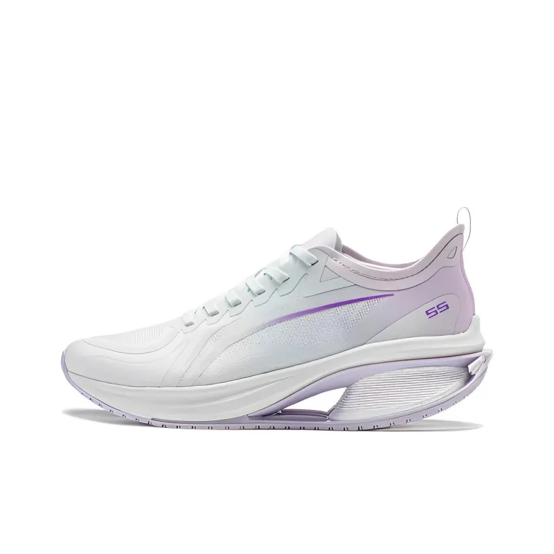 LiNing WuShi 5S 3.0 Rebound Low Top Running Shoes Women's Mist White-0