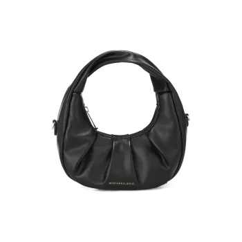 MEXICAN Polyurethane Cloud Bag, Shoulder Bag, Crossbody Bag, Handbag Regular Women's Black/Ecru