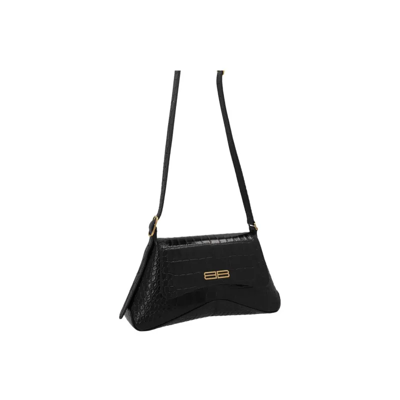Balenciaga Bb Logo Plaque Embossed Shoulder Bag-2