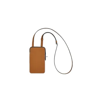 HERMES Hac A Bo Epsom Calfskin Cell Phone Pouch Women's 1H Toffee Patina