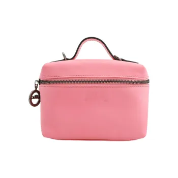 LONGCHAMP Le Pliage Xtra Cow Leather Box Bag Handbag Shoulder Bag Crossbody Bag Mini Women's Rose Pink