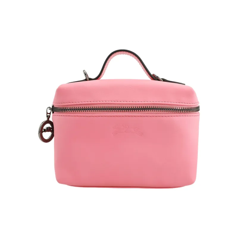 LONGCHAMP Le Pliage Xtra Cow Leather Box Bag Handbag Shoulder Bag Crossbody Bag Mini Women's Rose Pink-0