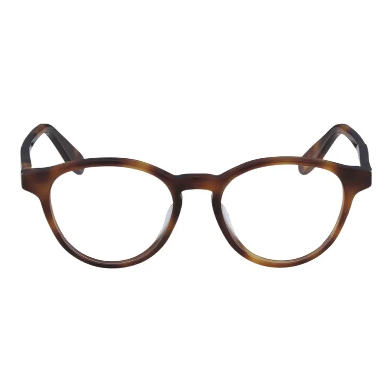 FERRAGAMO Plastic Oval Eyeglass Frames Women's Tortoiseshell-1