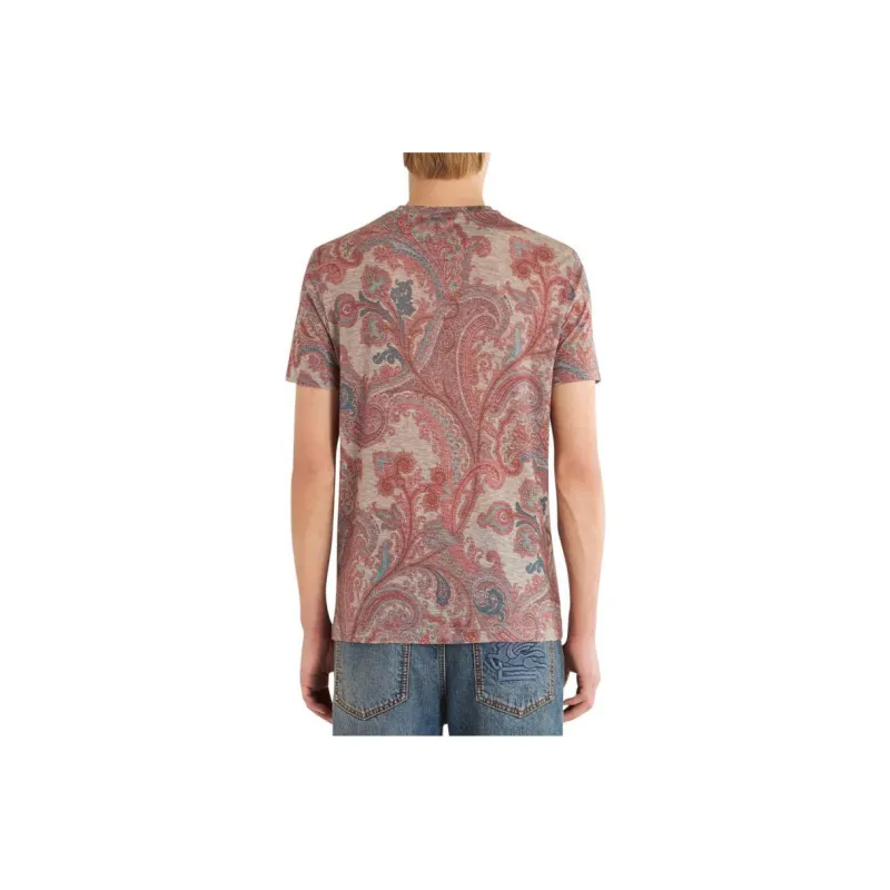 ETRO Paisley print Lyocell T shirt-1