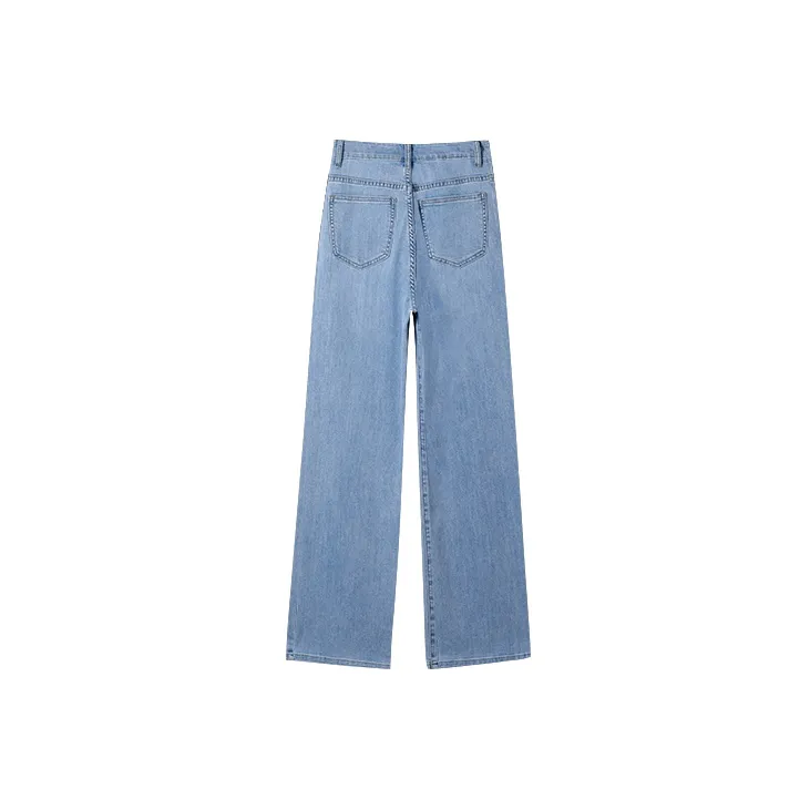 MITUAN Wide Leg Jeans Women's Light Blue-7