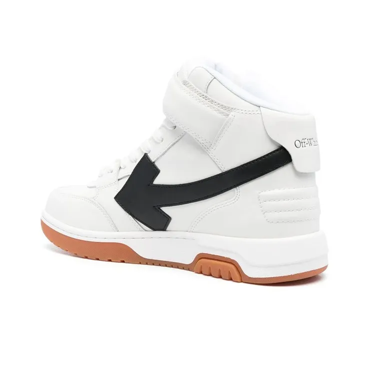 OFF WHITE Out Of Office Mid Top White Black Gum-3
