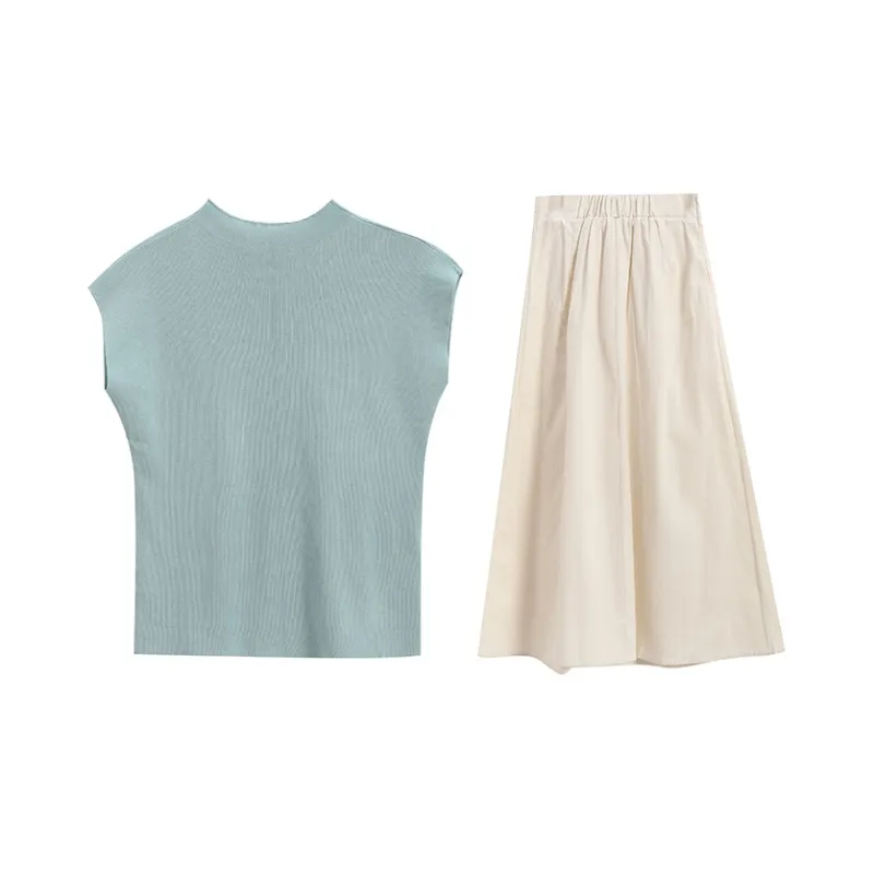 WOWI Two Piece Skirt Sets Women's-1