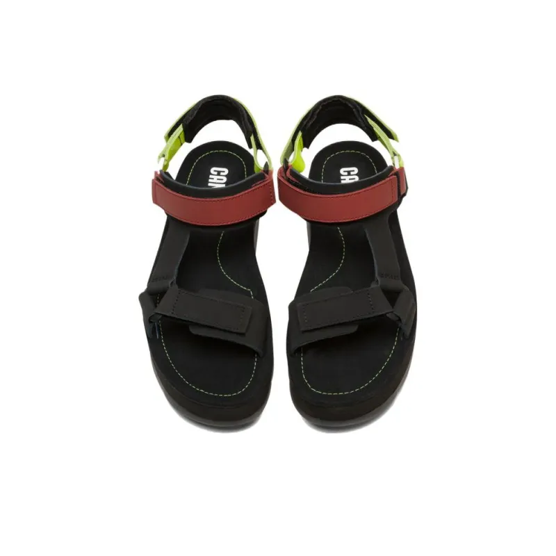 CAMPER Oruga Up Strap Sandals Women's Black Green-2