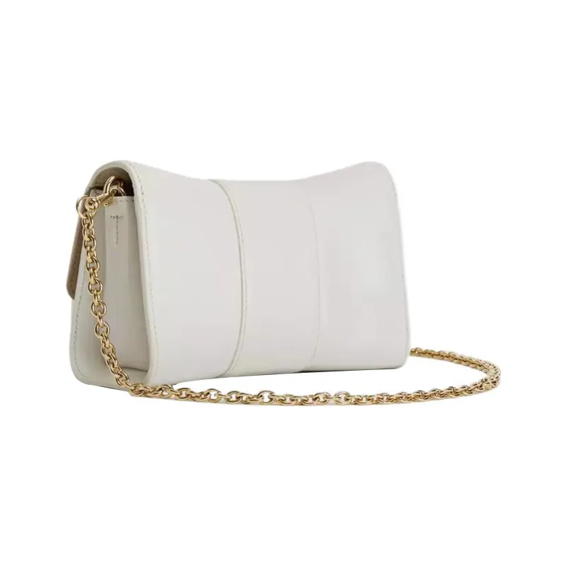 Furla Metropolis Collection Leather Shoulder Bag Crossbody Bag Mini Women's White-2