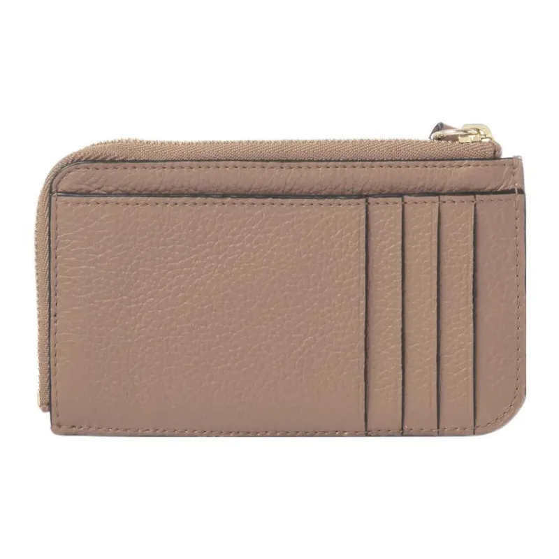 Chloe Alphabet Grained Calfskin Coin Purses Wallets Small Size Women's Rose-1