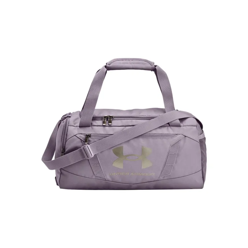 Under Armour Polyester Gym Bag, Handbag, Shoulder Bag, Crossbody Bag, Travel Bag Extra Small Unisex Violet Purple Gray-0