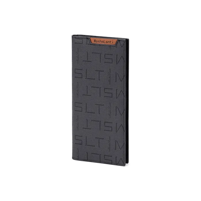 MashaLanti PVC Wallet Regular Men's Dark Gray-1