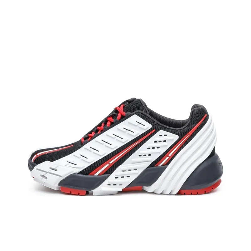 DIESEL Anti-Slip Wear-Resistant Low-Top Casual Shoes Women's Black White Red-0