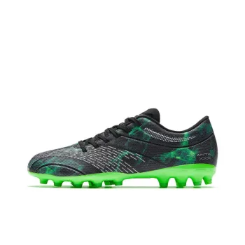 Anta Slip Resistant Soccer Shoes Men's Black Green