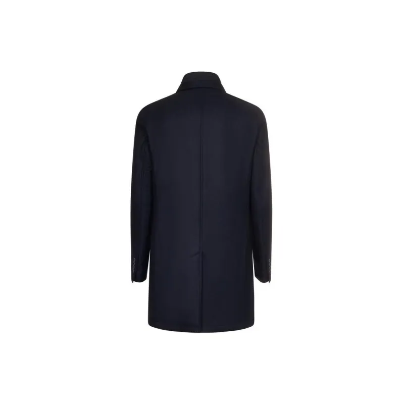 HERNO Collared Button Up Coat-1