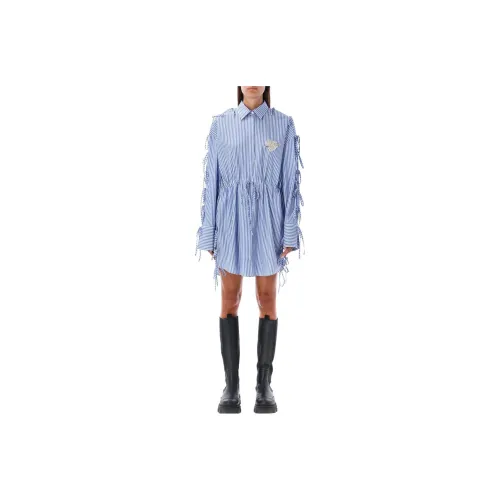 MSGM Long-Sleeved Dresses Women's Blue