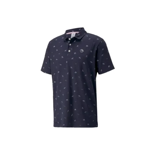 PUMA CLOUDSPUN Polo Shirts Men Marine Blue