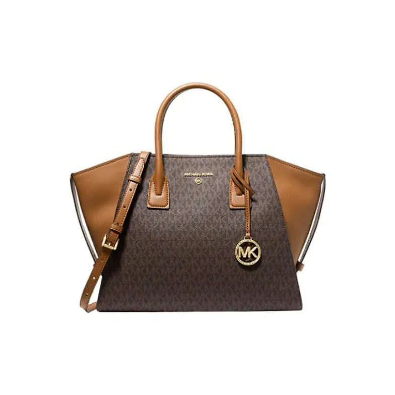 MICHAEL KORS Artificial Leather Shoulder Bag, Crossbody Bag, Handbag Tubas Women's Brown-4