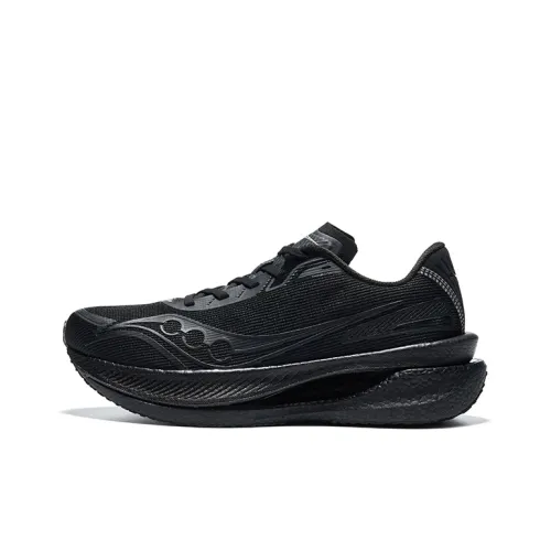 Saucony IDLING Cruise Running Shoes Unisex Low-Top Black