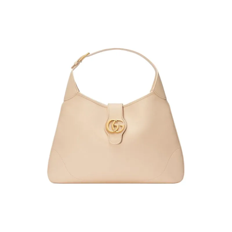 GUCCI Aphrodite Soft Leather Handbag Shoulder Bag Large Size Women's Ivory-1