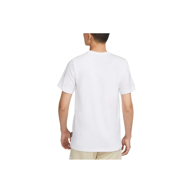 Nike T Shirts Men White-3