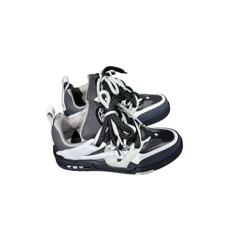 LOUIS VUITTON Skate Sneakers 'Grey Black'-1