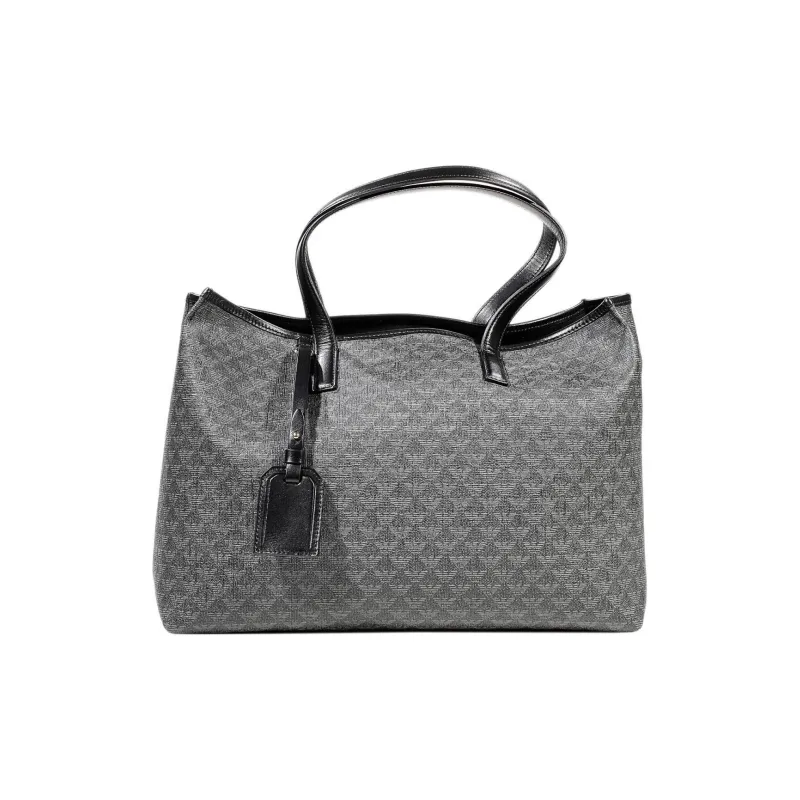 EMPORIO ARMANI Leather Tote Bag, Shopping Bag, Shoulder Bag, Handbag Women's Black-0