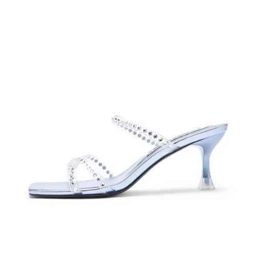 TOOMANYSHOES Slide Slippers Women's Clear