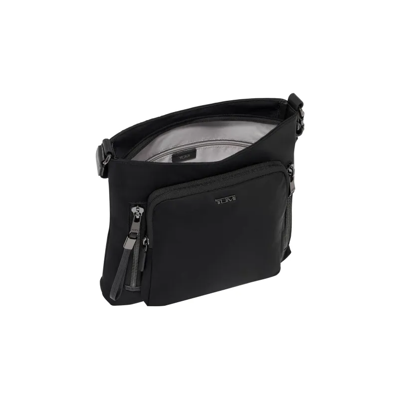 TUMI Voyageur Nylon Messenger Bag, Shoulder Bag, Crossbody Bag Medium Size Women's Black-2