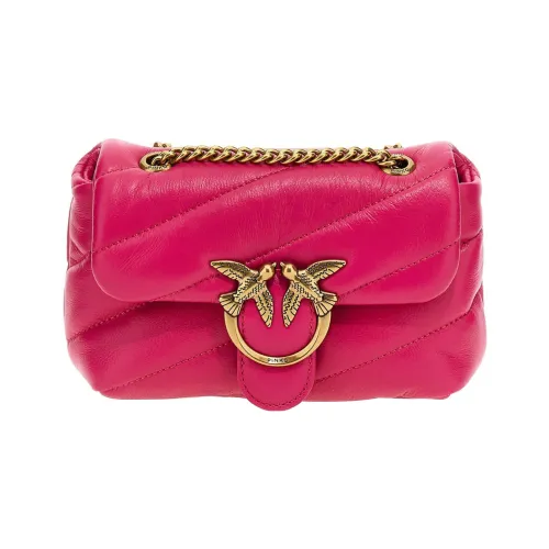PINKO Puff Sheepskin Crossbody Bag Shoulder Bag Women's Pink