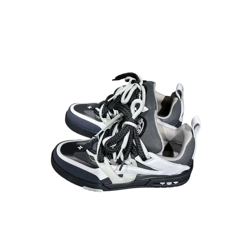 LOUIS VUITTON Skate Sneakers 'Grey Black'-0