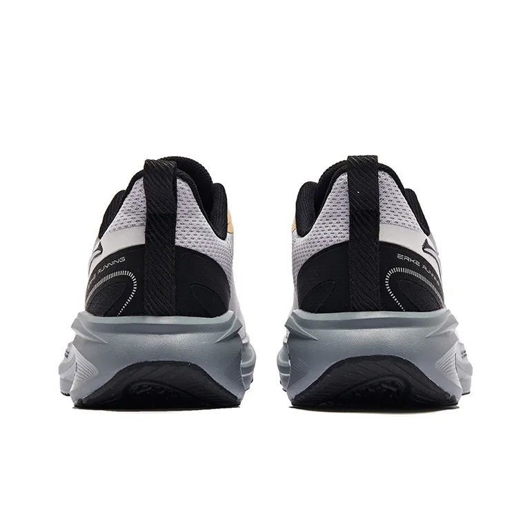 Erke Runaway Low Top Running Shoes Men's Black Gray-3