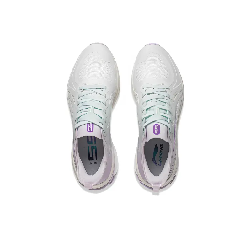 LiNing WuShi 5S 3.0 Rebound Low Top Running Shoes Women's Mist White-3