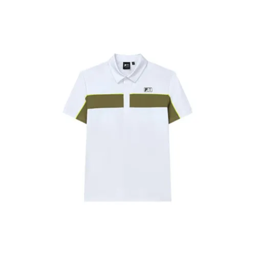 FILA GOLF Series Polo Shirts Men Jade White