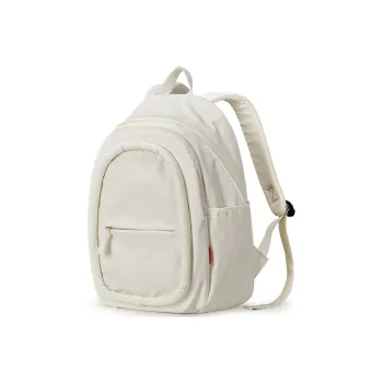 MIXI Fabric Laptop Backpack Medium Size Unisex White