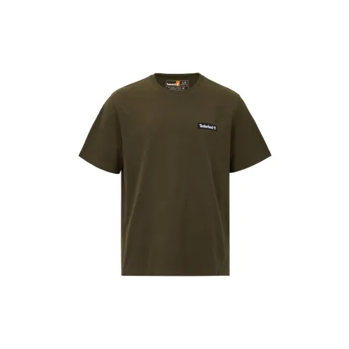 Timberland T-Shirts Men Dark Olive Green