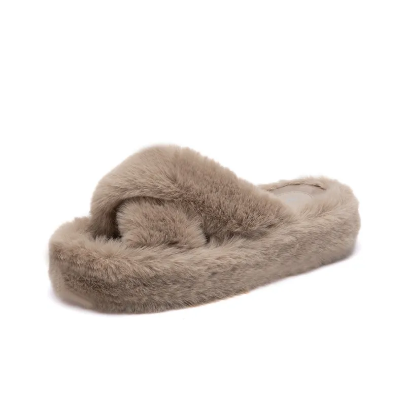 AGSDON Abrasion-Resistant Slide Slippers Women's White-5