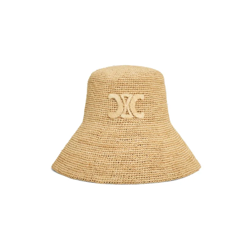 CELINE Bucket Hats Unisex Khaki-0