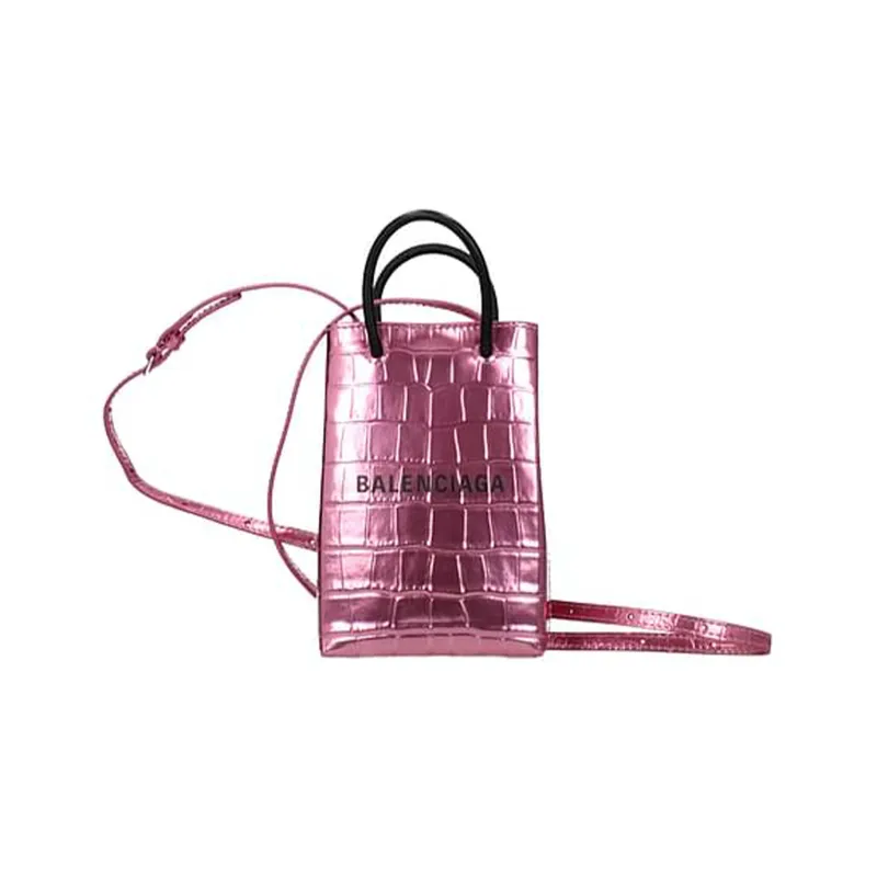 Balenciaga Logo Printed Mini Shopping Bag-0