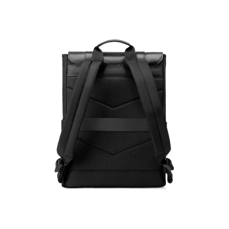 SAMSONITE Nylon And Leather Backpack Large Size Men's Black-1