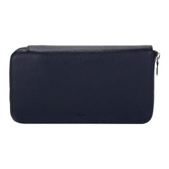 BALLY Genuine Leather Clutches Wallets Men's Dark Blue